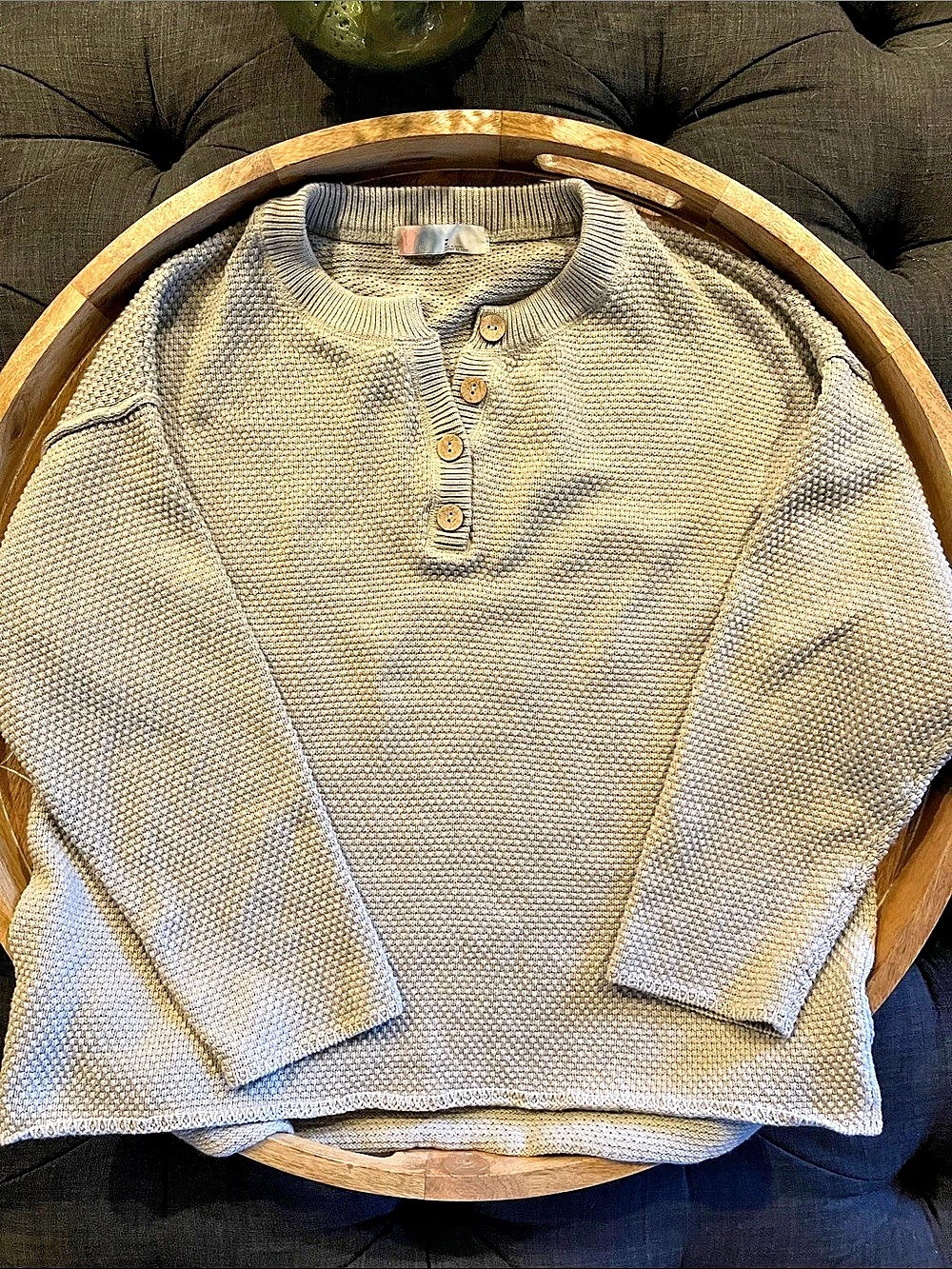 Free People Beach Gray Knit Lounge Set Size Medium